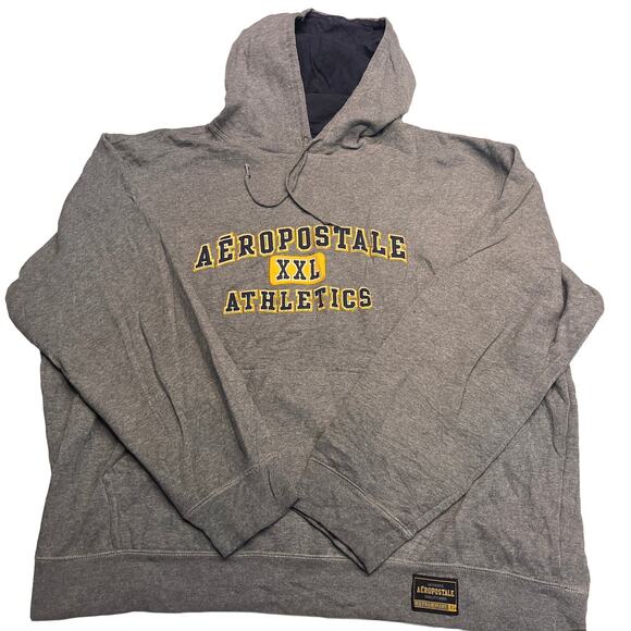VTG Y2k Aeropostale Gray Pullover Hoodie Size XXL - Picture 1 of 5